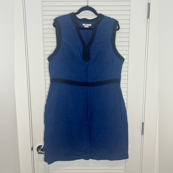 Boden Dresses & Skirts - Plus Size Boden 100% Linen Blue Dress - Size 16​​​​​